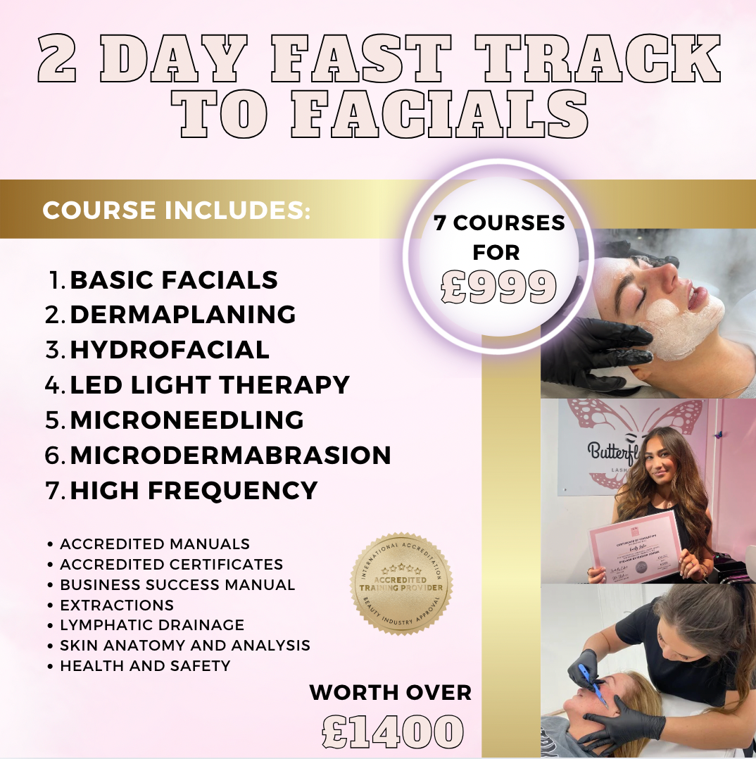2 Day Fast Track to Facials Complete Course - Dermaplane, HydroFacial, LED Therapy, Microneedling, High Frequency,Microdermabrasion and Basic Facials (Manchester)