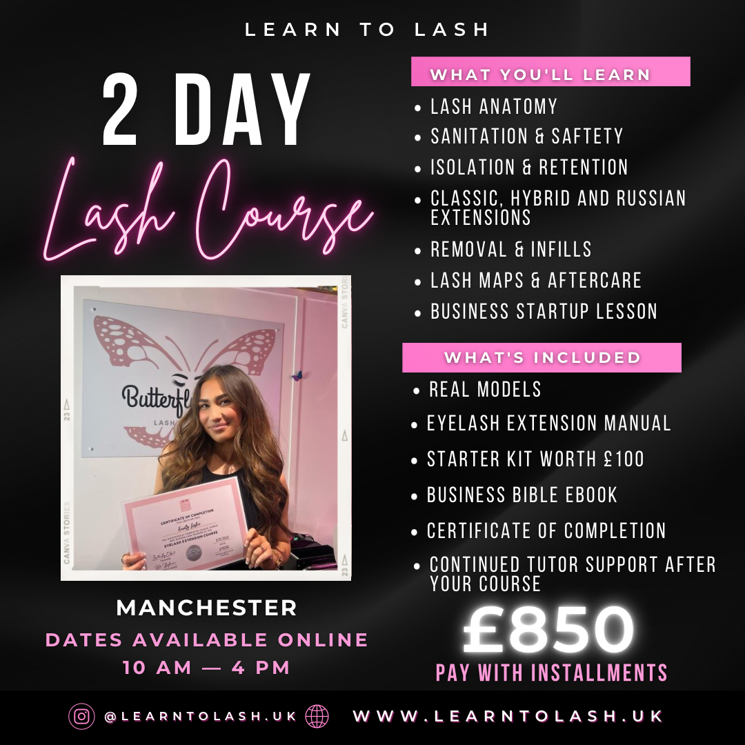 2 Day In Depth Eyelash Extension Business Start Up Course