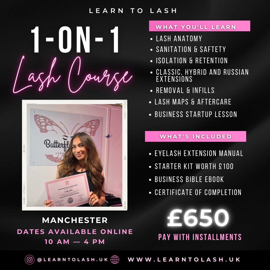 1-1 Fast-Track Eyelash Extension Training Course (1 Day)